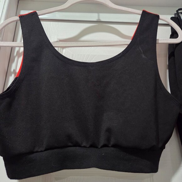 Matching black and orange sweat pants and top - Picture 6 of 8